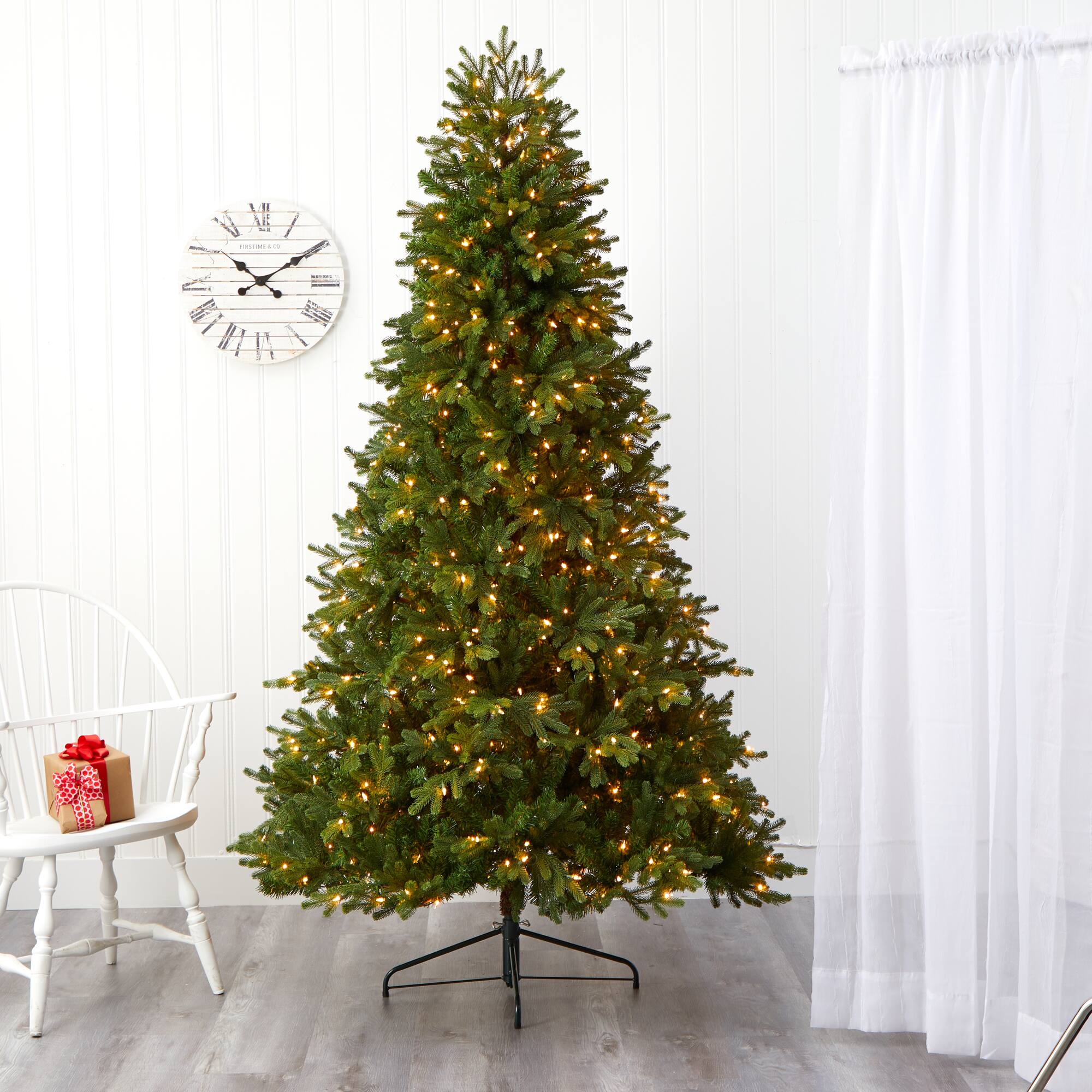 7.5ft. Pre-Lit Washington Fir Artificial Christmas Tree with Clear Lights